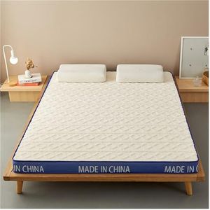 Matras Van Volledige Grootte, Kraft Fluwelen Latexmatras, Latex Traagschuimmatras, Opvouwbare Eenpersoonsbedmatras Twin Bedmatras, Gemiddelde Hardheid - Latex - Traagschuim (Color : White, Size : 18