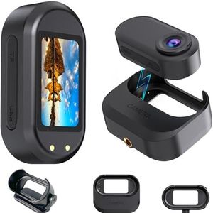 Mini-sportcamera, 1080p, sportcamera, magnetisch, HD-display, 1,47 inch, 150 minuten batterijduur, voor fiets, reizen, multifunctionele accessoireset