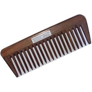 SVATV Handgemaakte palissander kam voor het ontwarren van haar Kam voor dik, krullend en golvend haar, niet-statisch en milieuvriendelijk Gemaakt in India S-82A