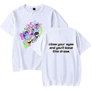 Omori Tee Mannen Vrouwen Mode T-shirt Jongens Meisjes Cool Gaming Korte Mouw Shirt Zomer Kleding, Wit, XXL
