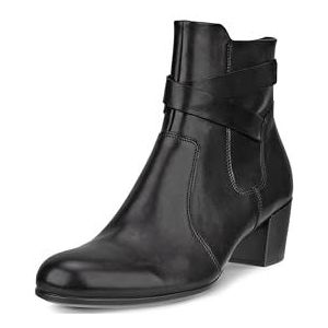 ECCO Shape 35 Inside Zipper effen teen enkellaars, zwart, 34/34,5 EU, zwart, 34.5/35 EU