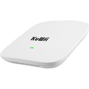 KuWFi Gigabit Wireless Access Point, AX1800 WiFi 6 Access Point, Business-WLAN-oplossing | 2 x 1G LAN-poorten | OFDMA | Naadloze roaming & MU-MIMO | Cloud Access & Web UI | 802.11ax | 48V PoE & 12V DC