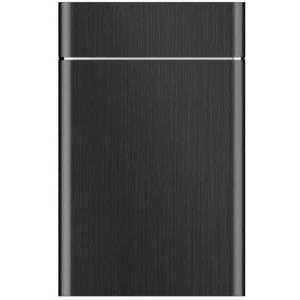 2,5 inch draagbare externe harde schijf 2 TB / 1 TB / 250 GB, metalen USB 3.0 HDD back-upopslag, geschikt voor pc, desktop, laptop, venster, MacBook, Xbox One, Ps4, Smart TV (500 GB, zwart)