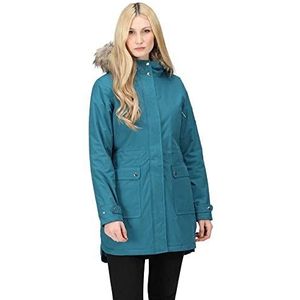 Regatta Womens Sabinka Fur Trim Parka Jas, libelle, 36