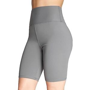 CityComfort Sportshorts voor dames, korte legging voor fietsers, hardlopen, yoga, fitness, sportlegging, yoga, hoge taille, sportkleding voor dames, S-XL, Grijs, S