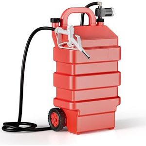 Wiltec - Mobiel Brandstoftanksysteem - 60 L - Met 12 V Pomp - Brandstofjerrycan voor Diesel en Benzine