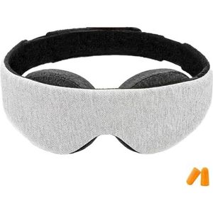 Oogmasker om te slapen - Lichtblokkerend slaapmasker | Verstelbare nacht om te slapen | Oogschaduw met oordopjes, oogschaduw | Zero Eye Pressure Blinddoek | Comfortabele oogschaduwhoes voor vrouwen en
