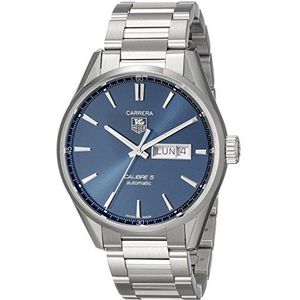 TAG Heuer Mannen 41mm stalen armband & geval automatische blauwe wijzerplaat analoge horloge WAR201E.BA0723