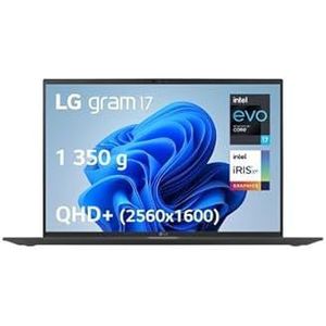 Laptop LG Gram 7Z90R AD78F i7 32 1 17 inch Intel Core i7 1360P 32GB RAM 1024GB SSD zwart