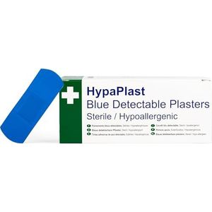 Veiligheid EHBO D7001 HypaPlast Blauw Detecteerbaar Catering Gips, 7,2 cm X 2,5 cm, Pack van 100