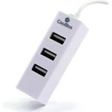 CoolBox COO-UPH190 interface hub 480 Mbit/s Wit