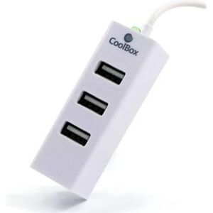 CoolBox COO-UPH190 interface hub 480 Mbit/s Wit