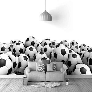 Woonkamer Achtergrond Muurschildering Voetbal Landschap Landschap Bank Tv Behang-150Cm×105Cm