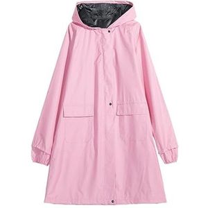 Regenponcho Regenpak Regenjassen Dames Regenjas Met Capuchon Outdoor Travel Waterdichte Rijkleding Regenjas Voor Dames Regencape Regenjas (Color : Rosa, Size : XL)