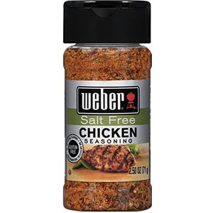 Weber Salt Free Chicken Seasoning, 2.50 Ounces, Pack of 3