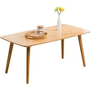 Kleine Salontafel Nordic Minimalistische Bamboe Salontafel Rechthoekige Thuis Slaapkamer Bijzettafel Bijzettafel Voor Woonkamer Sofa Theetafel Tuintafel (Size : 120 * 30cm)