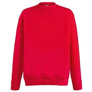 Fruit of the Loom Lichtgewicht set in sweatsweatshirt maten, rood, L