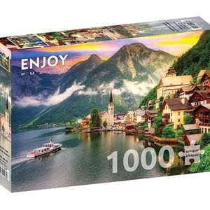 ENJOY-2089 - Hallstatt Town at Sunset, Oostenrijk, puzzel, 1000 stukjes