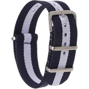 Ateldooly 18mm/20mm/22mm Nylon Horloge Band Universele Weven Nylon Polsband Armband Verstelbare Ademend Horloge Band Vervanging Band, 20mm, Nylon