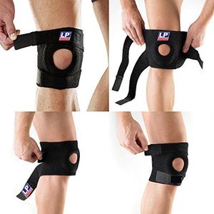 SDA CARE MAX KNIE Neopreen ONDERSTEUNING OPEN PATELLA BRACE Zwakke ligament stabilisatie en herstel Comfort verstelbare haak en lus compressie mouw met siliconen pad perfect voor training artritis