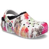Crocs Classic Lined Tie-Dye Clog K, uniseks, Zwart Multi, 27/28 EU