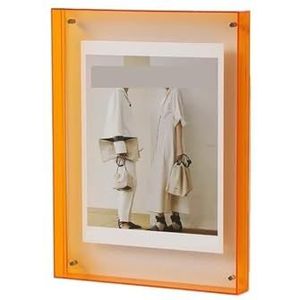 Transparant Acryl Fotolijst DIY Poster Schilderij Hal Slaapkamer Wanddecoratie Ins Stijl Tafel Eenvoudig Delen Momenten(Orange,21x30cm)
