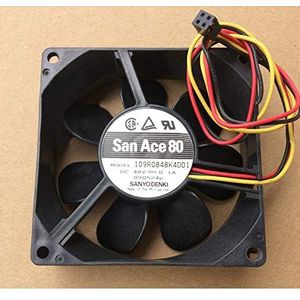 San Ace 80 48V 0.1A 109R0848K4D01 8CM 8025 industrial computer cooling fan
