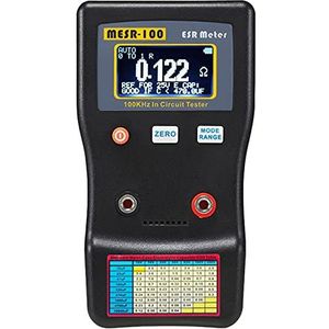 Mesr-100 Digitale ESR Meter, Automatisch Bereik Van 0,001R Tot 100R Circuit Esr-Weerstands-/Capaciteitstester Ohmmeter Backlight Dual Terminal, Voor Reparatie Tv/Lcd/Audiokaart