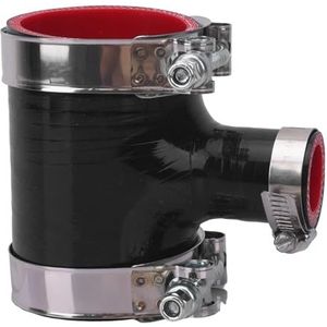 onderdrukslang voor auto 3-weg siliconen slang met klemmen voor blow-off-klepadapter, 4-laags vervanging, intercoolerkit Intercooler Buis(57x34mm)