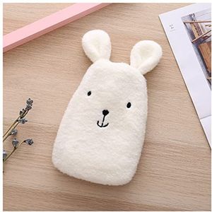 Mini warm water bottlehot, warmwaterkruik 350 ml winter draagbare handwarmer warmwaterkruik zak met cartoon zachte gezellige hoes warme warmte herbruikbare Kawaii waterfles (maat : 3) (Maat: 4)