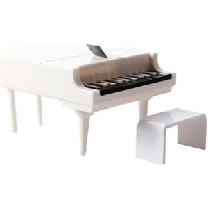 Mini-muziekinstrumentornamenten Piano Mini Miniatuur Model Meubilair Ornament Instrument Huisdecoratie Standbeeld Decor Micro ( Color : White )