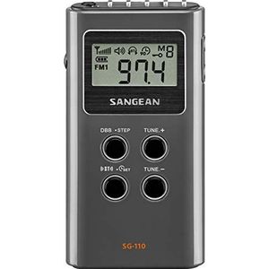 Sangean SG-110 SG-110 Draagbare FM-Stereo/AM Pocket Digitale Radio