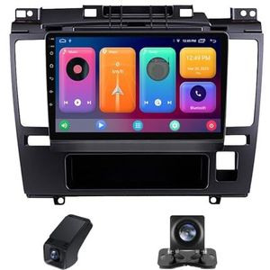 Android 13 Autoradio geldt voor Nissan Tiida C11 2004-2013 9 inch Touchscreen Autoradio met Wireless Carplay Android Auto Navi GPS Bluetooth RDS Radio WiFi+Telecamera Achterkant(NF-2)
