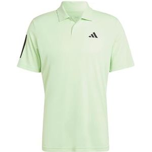 adidas Heren Club 3-Stripes Tennis Polo Shirt, Semi Green Spark, XL