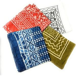 Multifunctionele Extra grote super fijne Indiase katoenen hand blok gedrukt Sarong Sjaal Strand wrap Pareo, Blauw, XL