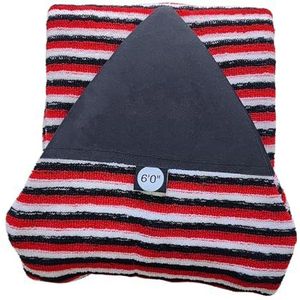 Amagogo Surfplank Sock Cover, Board Bag Pouch, Gestreept Patroon Surf Bag Sleeve Protector voor Paddleboard Surfen Snowboard, 6.0 inch