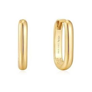 Gold Oval Hoop Earrings S AH E048-04G