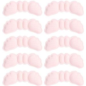 5 paar roze unisex spons teen insert anti-pijn voorvoet insert anti-slip schoenen voorvoet kussen voor voetverzorging verstelbare schoenvuller(6mm)