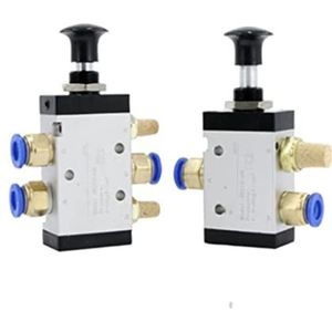 1 stuk 5 poorten 2 posities 1/4quot; handmatige bediening luchtventiel 4R210-08 (PC 6 mm fittingen, 4R210-08)