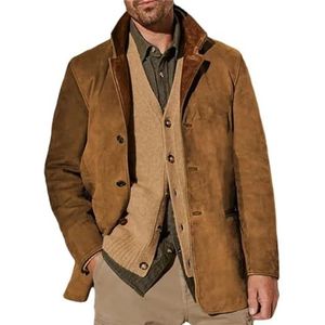 Antioch Imitatieleren jas - brown/bruin