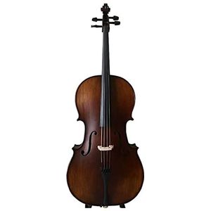 Gekleurde cello - datum rood, met zak, strik, tuin, maat 4/4 (full size). 3/4 / 1/2 /1/4 / 1/8, Cello-instrumenten (8)