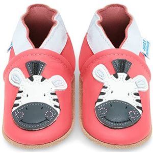 Babyschoentjes met Zachte Zooltjes - Schoentjes voor Meisjes - Leren Peuterschoentjes - Zebra 12-18 Maanden