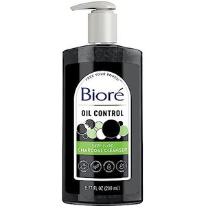 Biore Deep Porie Houtskool Cleanser, 200 ml