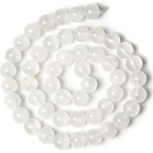 6/8/10mm natuurlijke gipssteen kralen witte seleniet Cat Eye losse kralen voor sieraden maken DIY armband ketting 15 ""-Cat Eye steen-6 mm ongeveer