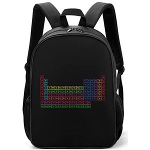 Regenboog Chemisch Element Lichtgewicht Rugzak Reizen Laptop Tas Casual Dagrugzak voor Mannen Vrouwen