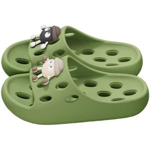 Sandalen, Comfortabele rode EVA sandalen pantoffels for dames binnen en thuis Slippers voor dames(Green,41 EU)