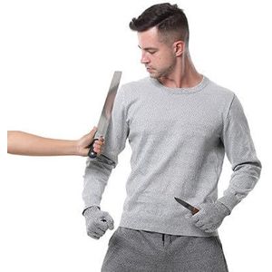 5 Niveaus Steekwerende Kleding Voor Politie- En Beveiligingspersoneel, Snijbestendige Beveiligingskleding, Steekwerende Kleding Voor Verschillende Scenario's, Steekwerende Kleding,Grey-2XL