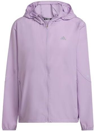 adidas - Run It Jack - Dames - Paars - Ademend - Verstelbare Capuchon