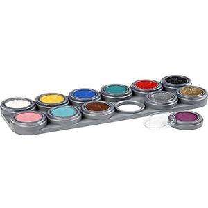 Grimas - schmink-palet met 12 kleuren (struts-6014) (make-up/gezichtsschilderij)