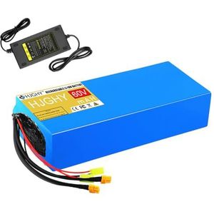 60v,25Ah,HJGHY 60V 12Ah 15Ah 20Ah 25Ah 30Ah Elektrische Motorfiets Lithium-ion Accu Vervanging met Oplader voor 0-1800W Motorfiets Golfkar Go Kart Motor